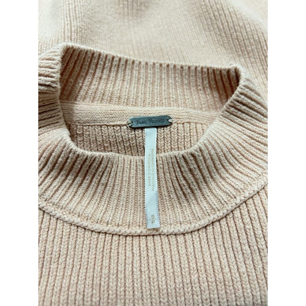 Free People Easy Street Ribbed Sweater Size Small Light Pink - Picture 6 of 8